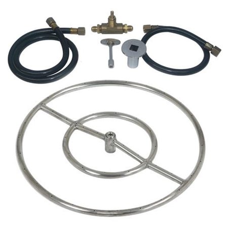 TRETCO 24 in. Stainless Steel Ring Kit, Natural Gas OBRSS-BK1-24-NG